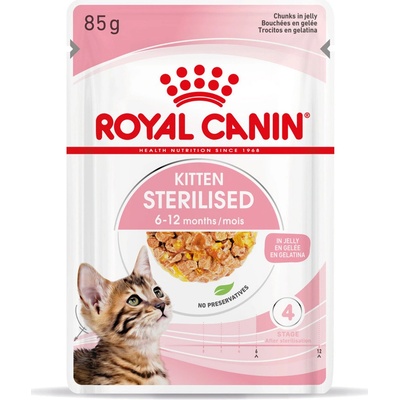 Royal Canin Kitten Sterilised jelly 12 x 85 g