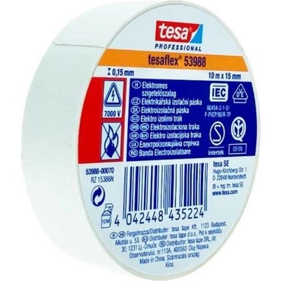 Tesa Páska elektroizolační IEC 10 m x 15 mm bílá 53988 – Zbozi.Blesk.cz