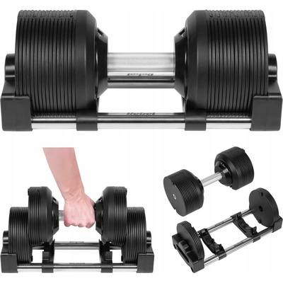 Rebel Active Nastavitelná litinová jednoručka 36 kg
