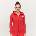 GymBeam Дамски суичър с цип Limitless Hot Red XXL