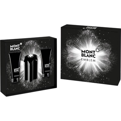 Mont Blanc Emblem Intense EDT 100 ml + balzam po holení 100 ml + sprchový gél 100 ml darčeková sada