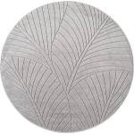 Ayyildiz Кръгъл килим за открито и закрито в сребрист цвят ø 120 cm Nova 1203 - Ayyildiz Carpets (NOVA1201201203SILVER)