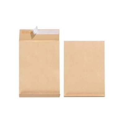 Taška B4 Herlitz s X dnom a odtrhávacou páskou 250 x 353 mm 130g hnedá 5ks
