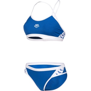 arena icons bikini cross back solid royal/white xs - uk30
