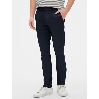 Gap kalhoty modern khakis in skinny fit with Flex modrá
