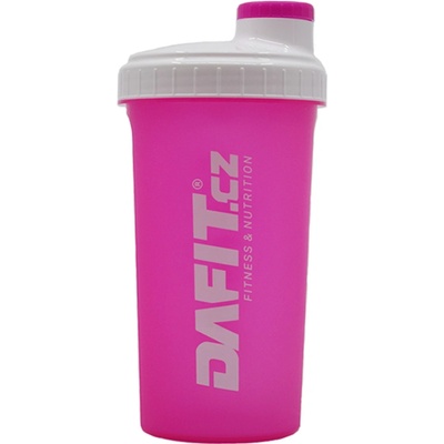 Dafit Šejkr 700 ml růžovo bílá, bílé logo