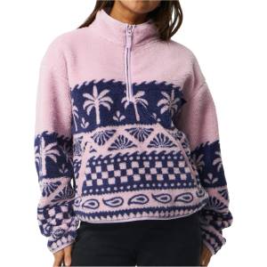Rip Curl Дамски поларен пуловер Rip Curl Women's Bossa Nova 1/4 Zip Polarfleece Fleece jumper - Lilac - размер XL (105-7924-0216)