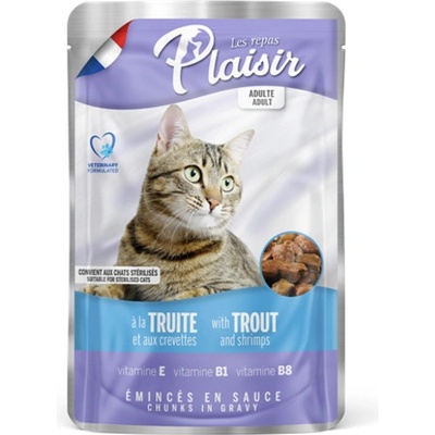 Plaisir Cat pstruh + krevety 100 g