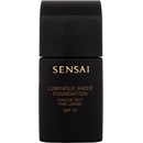 Make-upy Sensai Luminous Sheer tekutý rozjasňující make-up SPF15 odstín LS204 Honey Beige 30 ml