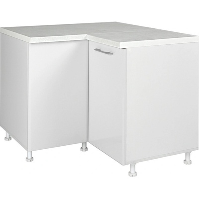 Matis Кухненски шкаф ъглов долен in mdf du 2k бял гланц