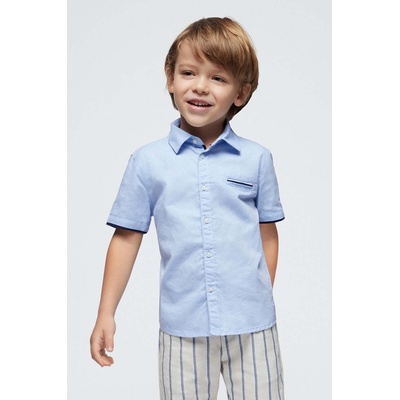 Mayoral Детска памучна риза Mayoral в синьо (3112.5A.Mini.PPYH)