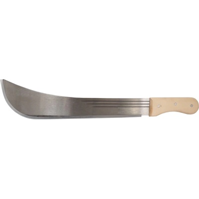 TOPTRADE mačeta oceľová, s drevenou rukoväťou, 16 "čepeľ, 500 mm