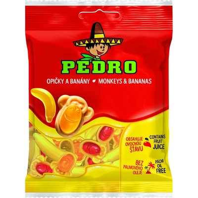 Pedro želé opičky a banány 80 g