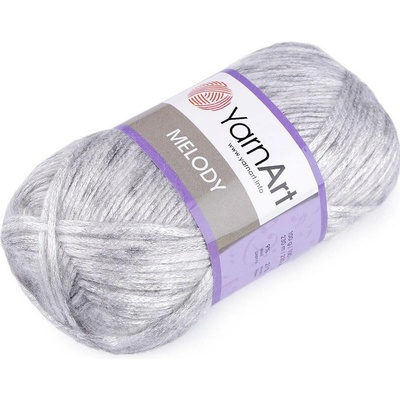 Pletací příze Melody 100 g Varianta: 5 (881) šedá nejsvětlejší, Balení: 1 ks 44920/91325/205626