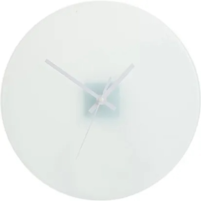 BESTSUB Стенен часовник, стъклен, диаметър 30 cm, с възможност за персонали (6045100047)