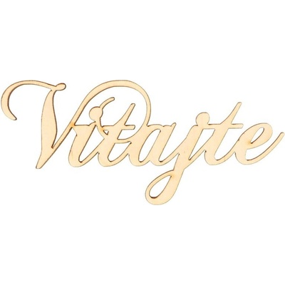 Natana Vitajte drevený nápis 13x6cm