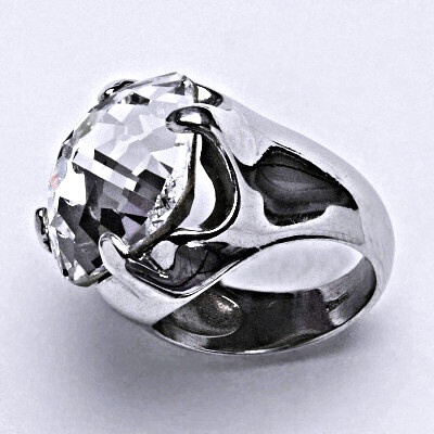 Čištín Stříbrný se Swarovski čirým krystalem T 1459