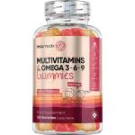 WeightWorld Мултивитамини + Омега 3-6-9 Формула за деца 120 желирани таблетки с аромат на малина и портокал (125953 ww)