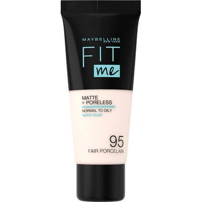 Maybelline Fit Me Matte + Poreless течен фон дьо тен 95 светъл порцелан 30 ml