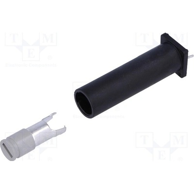 SCHURTER 0031.3822 Zásuvka; THT; 6,3x32mm; -40÷85°C; 10A; termoplast; UL94V-0; černá