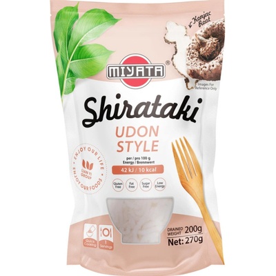 Miyata Konjakové nudle shirataki ve tvaru udon 270 g – Zbozi.Blesk.cz