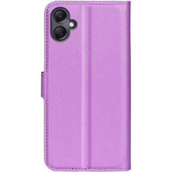 GKK Кожен Калъф с Джобове за Samsung A06, Wallet Book Case, Лилав (5966011150261)