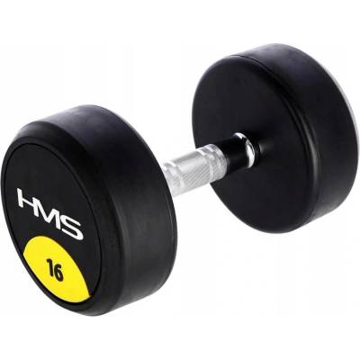 HMS Potažené pogumované činky s pevnou 1 x 16 kg