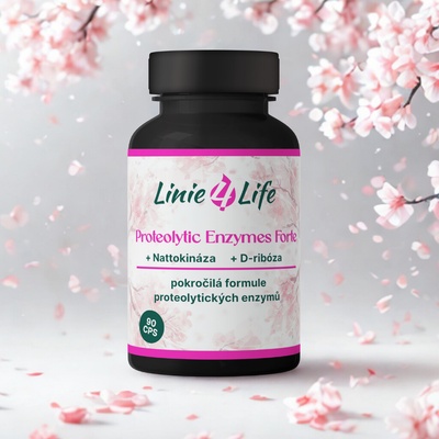 Linie4Life PROTEOLYTIC ENZYMES FORTE + nattokináza +D-ribosa