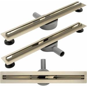 Rea Комплект душ канал с капак 60 см Rea Neo Slim Mirror Gold Pro gold (5902557368365)