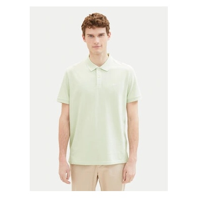Tom Tailor Тениска с яка и копчета 1031006 Зелен Regular Fit (1031006)