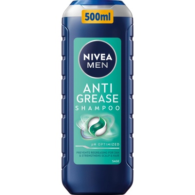 NIVEA MEN Anti Grease šampón pre mastnú vlasovú pokožku 500 ml