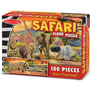 Melissa & Doug 12873 Пъзел за под с африкански животни 100ч (12873)