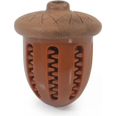 Kong lopta na pamlsky 10 cm hnedá