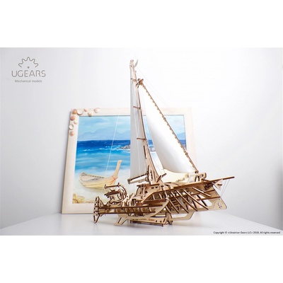 Ugears 3D puzzle Loď Trimaran Merihobus 237 ks
