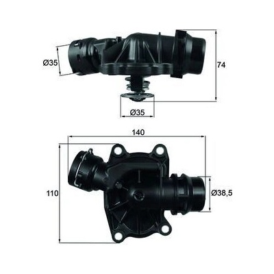 Termostat, chladivo MAHLE TI 233 88 (TI23388)