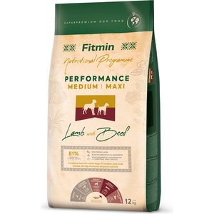 Dibaq Fitmin Medium Maxi Performance Lamb with Beef храна за кучета 12 kg