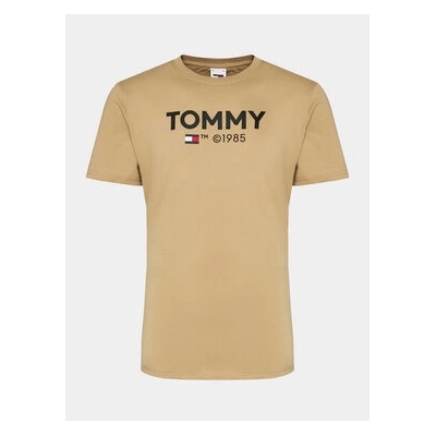 Tommy Jeans Тишърт Essential DM0DM18264 Бежов Slim Fit (Essential DM0DM18264)