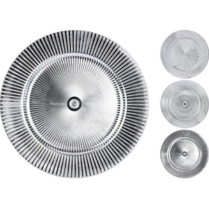  ЧИНИЯ ДЕКОРАТИВНА akx100320 Ø33см СРЕБЪРНА (akx100320)