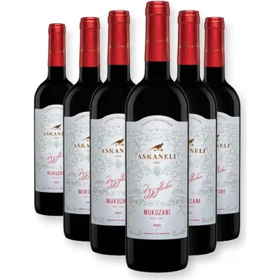 Askaneli Brothers Askaneli MUKUZANI červené suché gruzínske víno 12,5% 6 x 0,75 l (holá lahev)