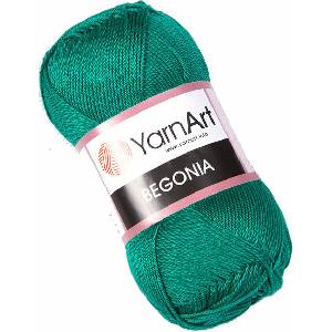 YARNART Begonia 6334 Dark Green Плетива прежда (Begonia 6334)
