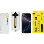 Tactical iPhone 17 Pro TACTICAL IMPACT BARRIER FOR ROOKIES 5D стъклено защитно фолио за екран, 9H + допълнителна рамка, ЧЕРНО (57983127180)