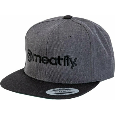 Meatfly шапка с козирка Rens Snapback Dark Grey | Сив | Размер Meatfly | Siv | МЪЖЕ | ЕДИН РАЗМЕР