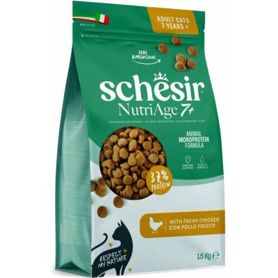 Schesir Cat NutriAge 7+ Animal Monoprotein Formula kuracie mäso 1,5 kg