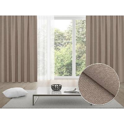 Biante 100% zatemňovací závěs Blackout BKR-502 Světle hnědý režný - šířka 140 cm 140x140 cm