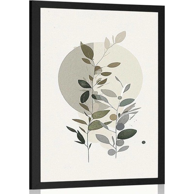 Plakát minimalistické rostlinky v boho stylu - 60x90 no frame
