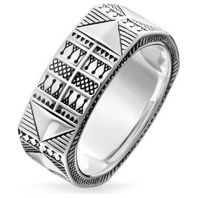 Thomas Sabo Prsten Etnický TR2203 637 21 60 Sterling silver blac