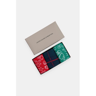 United Colors of Benetton Чорапи United Colors of Benetton Giftbox (3 чифта) в червено 6AO32702U (6AO32702U)