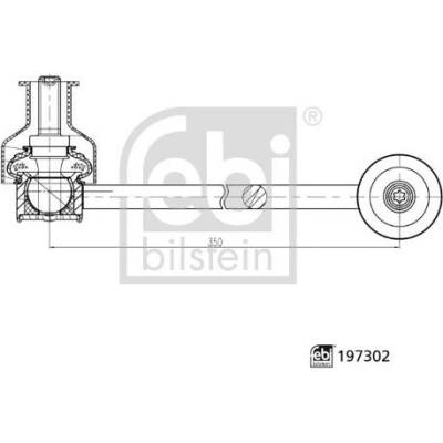 Tyč/vzpěra, stabilizátor FEBI BILSTEIN 197302