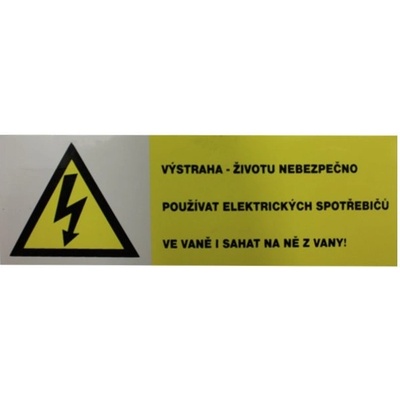 131539 Tabulka č.28 Samolepící tabulka - symbol Životu nebezpečno