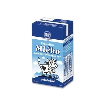 Bohemilk trvanlivé mléko polotučné 1,5% 1 l
